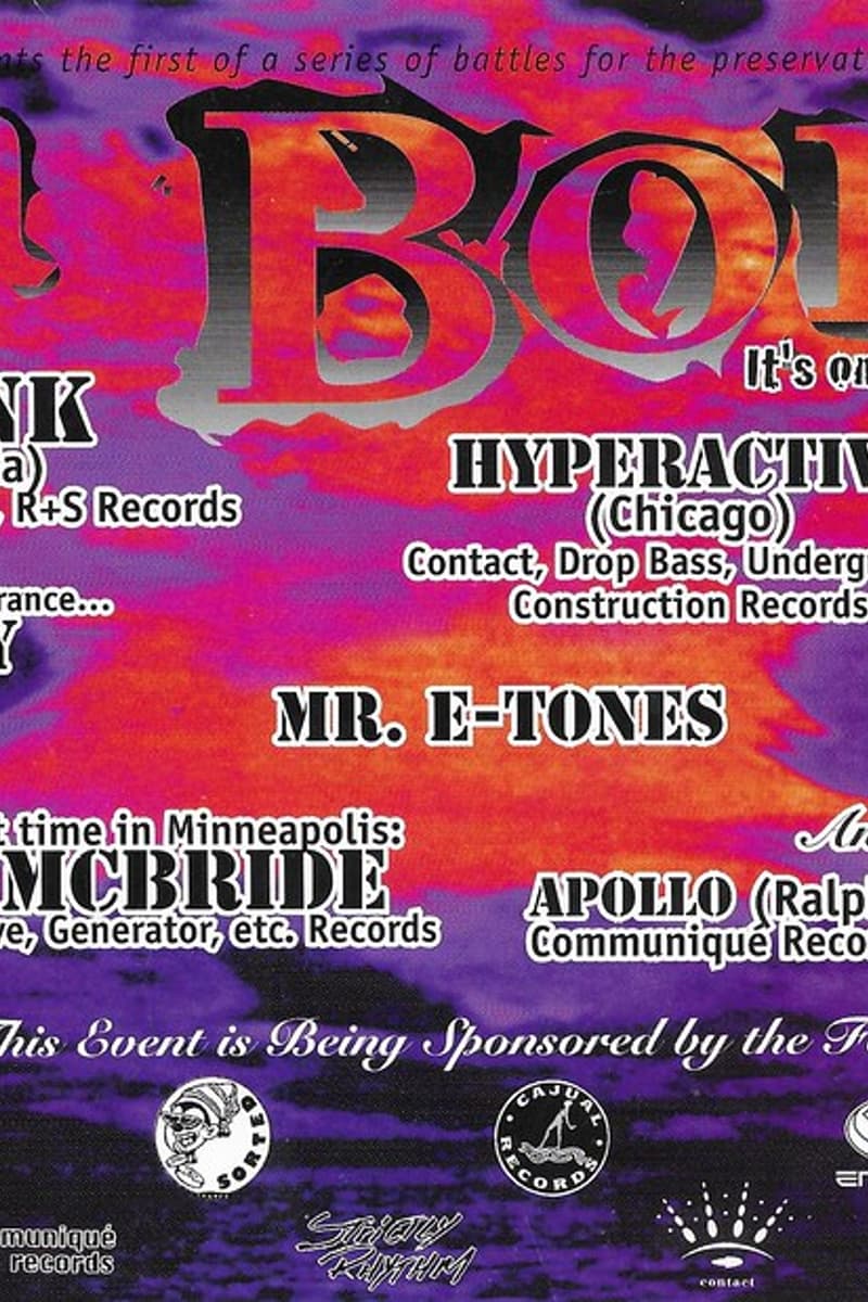 Apollo (Ralph Laurenn), Josh Wink, Mr. E-Tones, ESP Woody McBride, Hyperactive - Minneapolis, MN