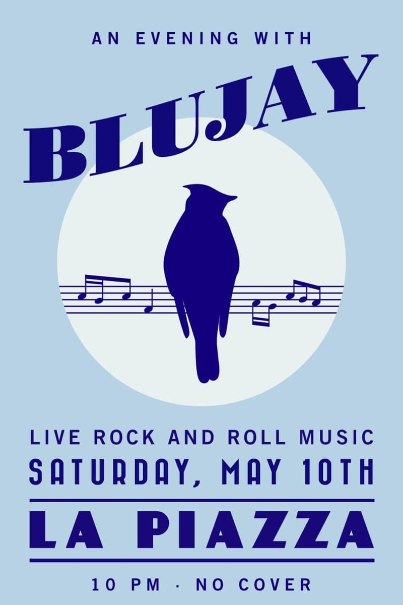 Blujay - at La Piazza