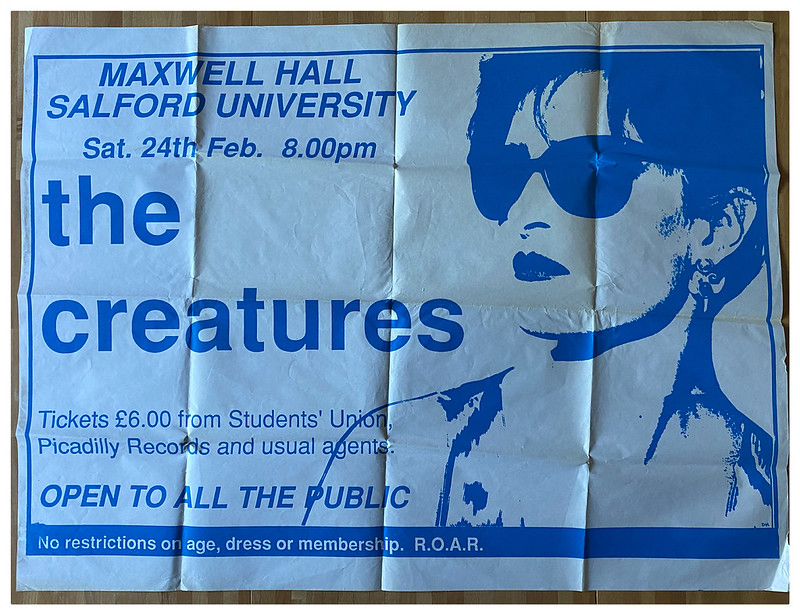 The Creatures - at Maxwell Hall, Salford University - Salford / Manchester - Feb 24, 1990