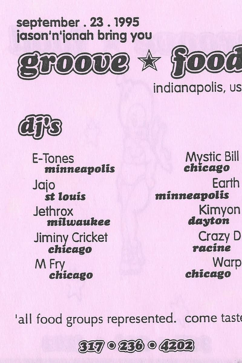 Jiminy Cricket, M Fry, Jethrox, Warp, Earth - at Groove Food - Indianapolis, IN - Sep 23, 1995