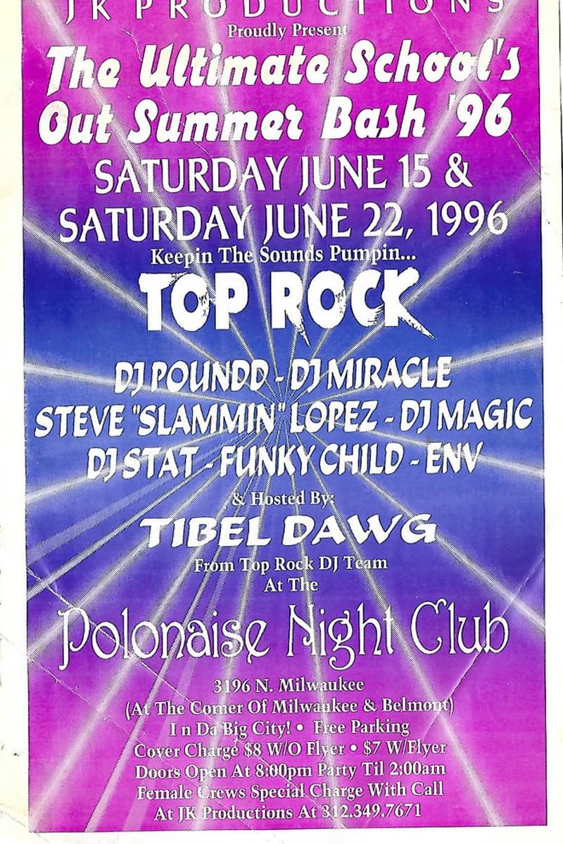 Top Rock, Tibel Dawg, DJ Stat, ENV, Funky Child - at Polonaise Night Club - Chicago, IL - Jun 15, 1996