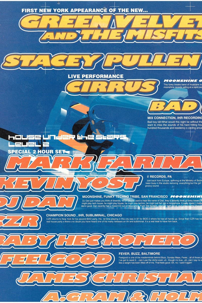 A. Gram & Holman, Mark Farina, Baby Hec Romero, James Christian, Green Velvet and The Misfits - at House Under The Stars - Level 2 - New York, NY