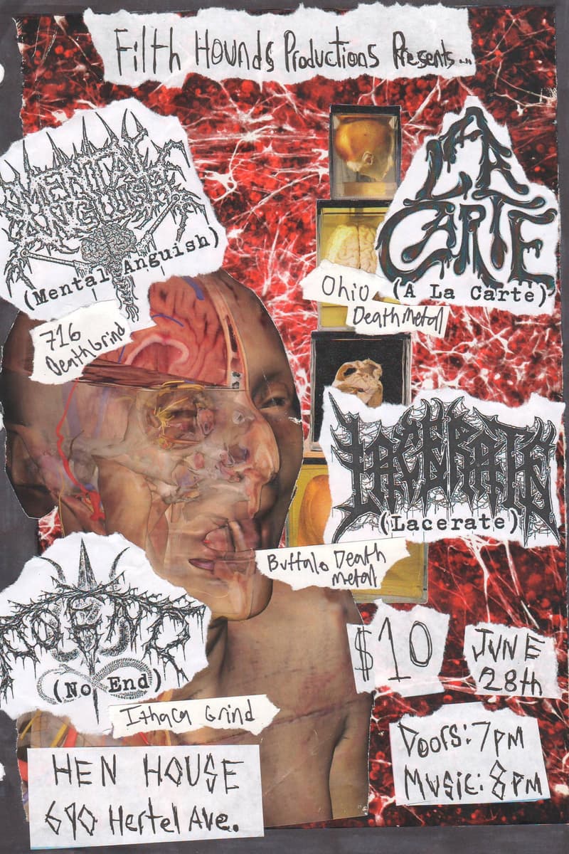 A La Carte, Lacerate, Mental Anguish, No End - at Hen House - Buffalo, NY