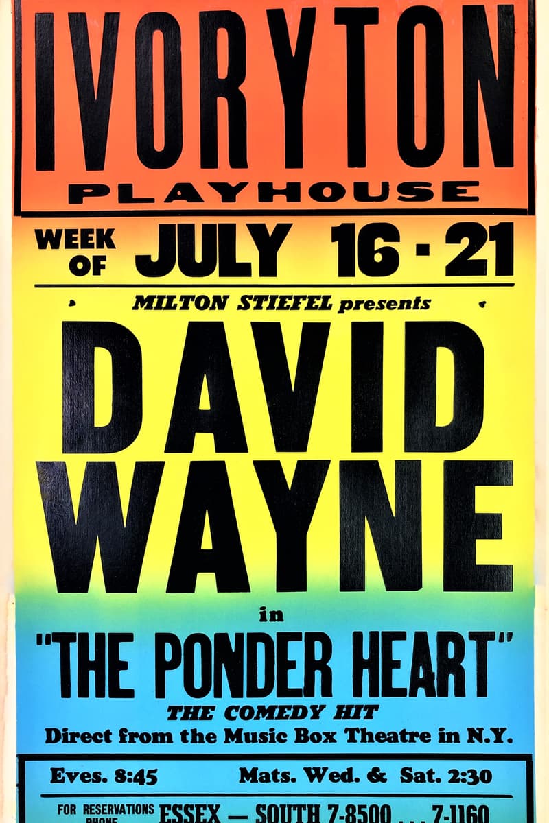 David Wayne - at Ivoryton Playhouse - Ivoryton, CT