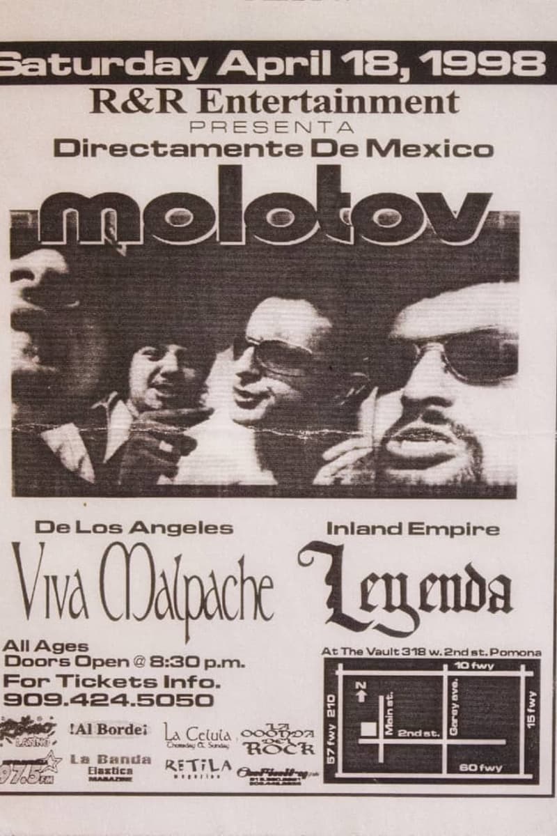 Molotov, Viva Malpache, Leyenda - at The Vault - Pomona, CA - Apr 18, 1998