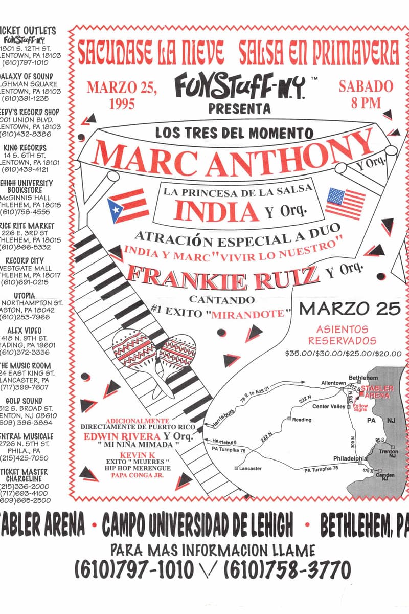 Papa Conga Jr., Edwin Rivera Y Orq., Frankie Ruiz Y Orq., Marc Anthony Y Orq., Kevin K - at Stabler Arena - Bethlehem, PA - Mar 25, 1995