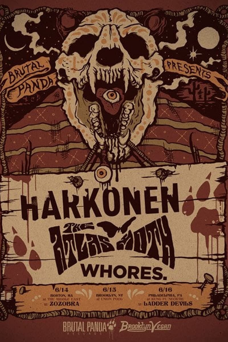 The Atlas Moth, Whores., Harkonen - at The Middle East - Boston, MA / Brooklyn, NY / Philadelphia, PA, MA / NY / PA