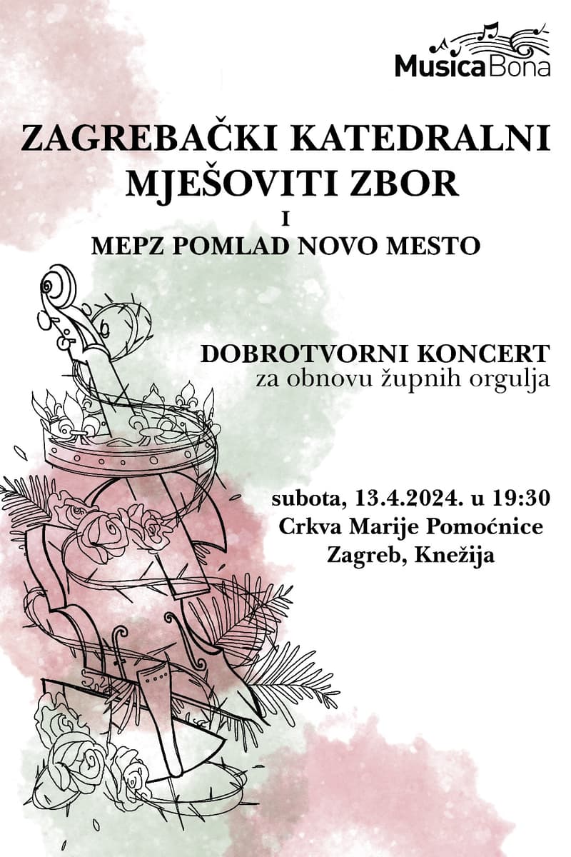 Zagrebački katedralni mješoviti zbor, MEPZ Pomlad Novo Mesto - at Crkva Marije Pomoćnice - Zagreb - Apr 13, 2024