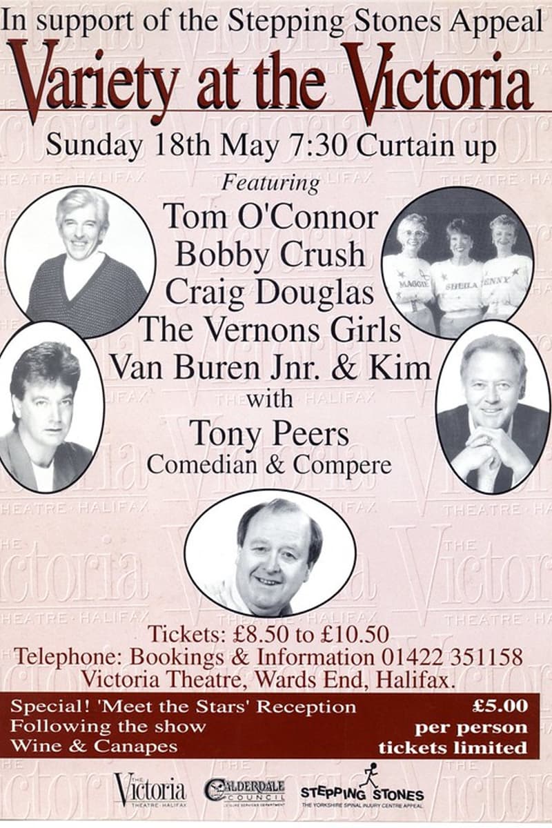 Van Buren Jnr. & Kim, Tony Peers, The Vernons Girls, Tom O'Connor, Bobby Crush - at Victoria Theatre - Halifax