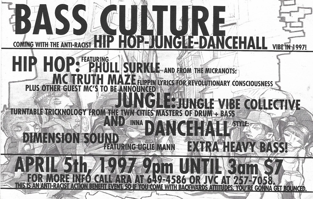 Jungle Vibe Collective, MC Truth Maze, The Micranots, Phull Surkle, Dimension Sound - Twin Cities, MN - Apr 5, 1997