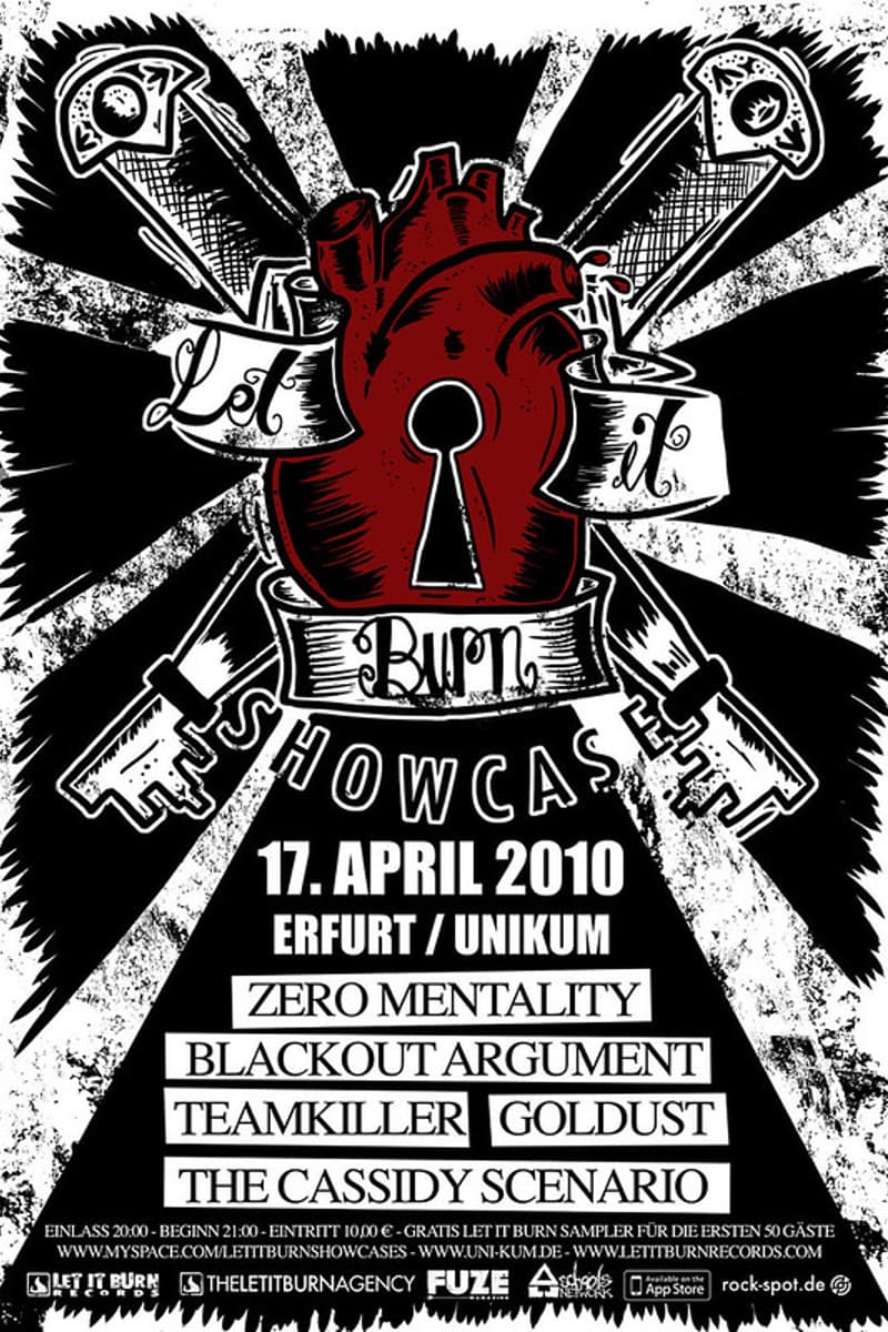 Goldust, Zero Mentality, Teamkiller, Blackout Argument, The Cassidy Scenario - at Unikum - Erfurt - Apr 17, 2010