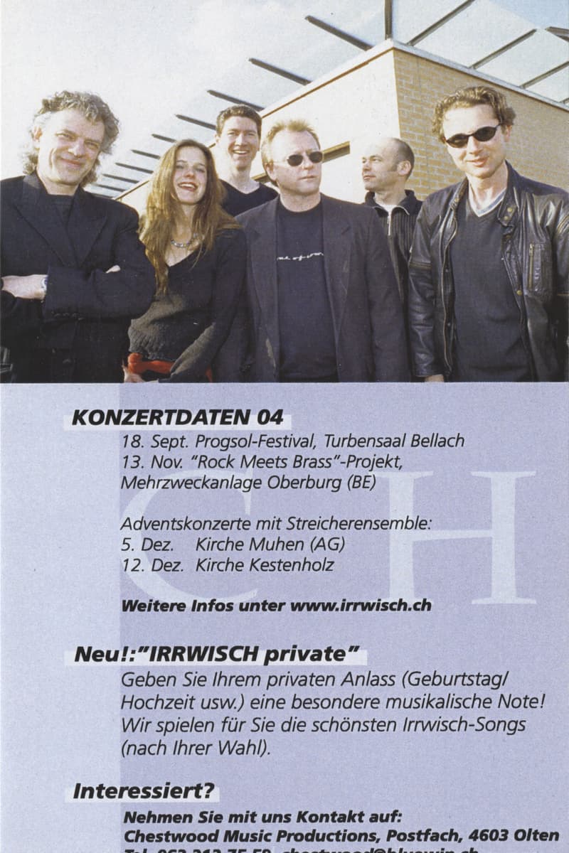Irrwisch - at Multiple venues: Turbensaal Bellach, Mehrzweckanlage Oberburg, Kirche Muhen, Kirche Kestenholz - Bellach, Oberburg, Muhen, Olten, AG, BE (Swiss cantons)