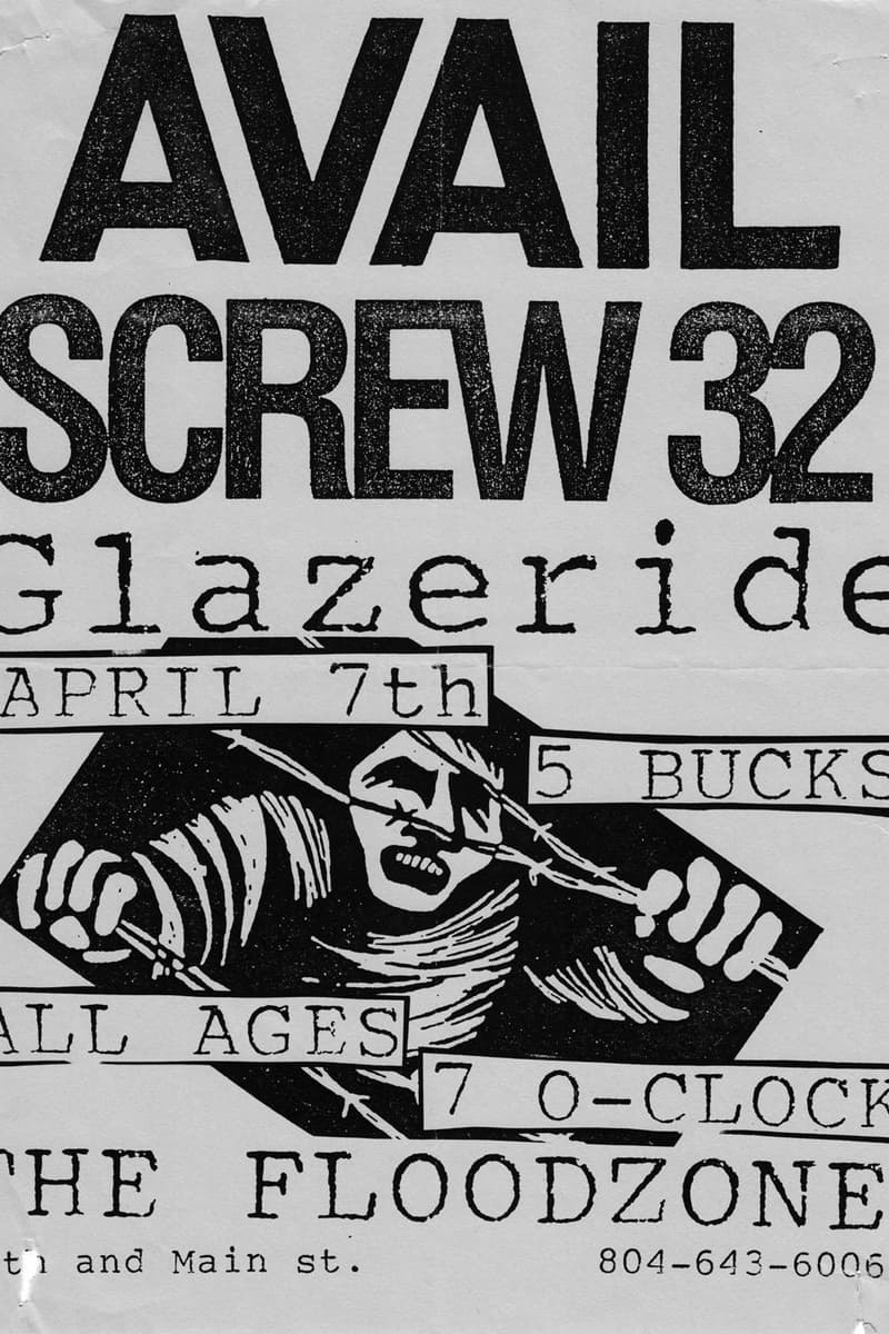 Avail, Screw 32, Glazeride - at The Floodzone - Richmond, VA