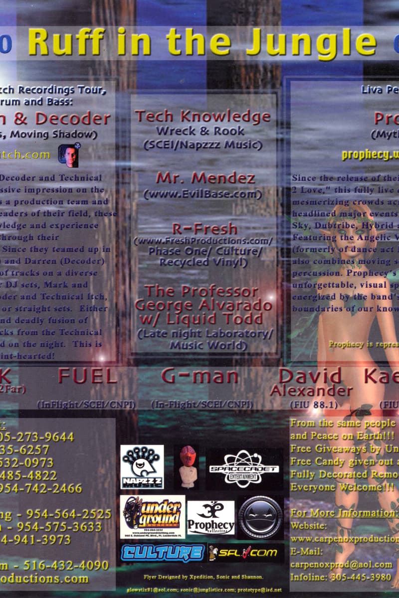 David Alexander, Tech Knowledge, The Professor George Alvarado, Ben Fear, Fuel - Miami, FL - Jun 30, 2000