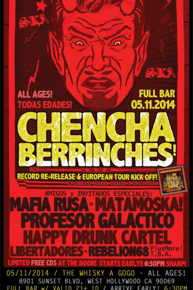 Rebelion68, Chencha Berrinches, Libertadores, Matamoska!, Mafia Rusa - at The Whisky A Go-Go - West Hollywood, CA - Nov 5, 2014