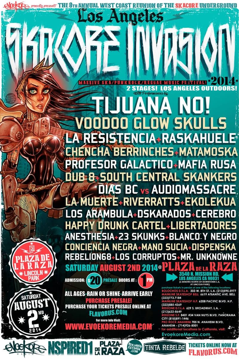 Matamoska, Rebelion68, Dub 8, Mr. Unknowne, Chencha Berrinches - Los Angeles, CA - Aug 2, 2014