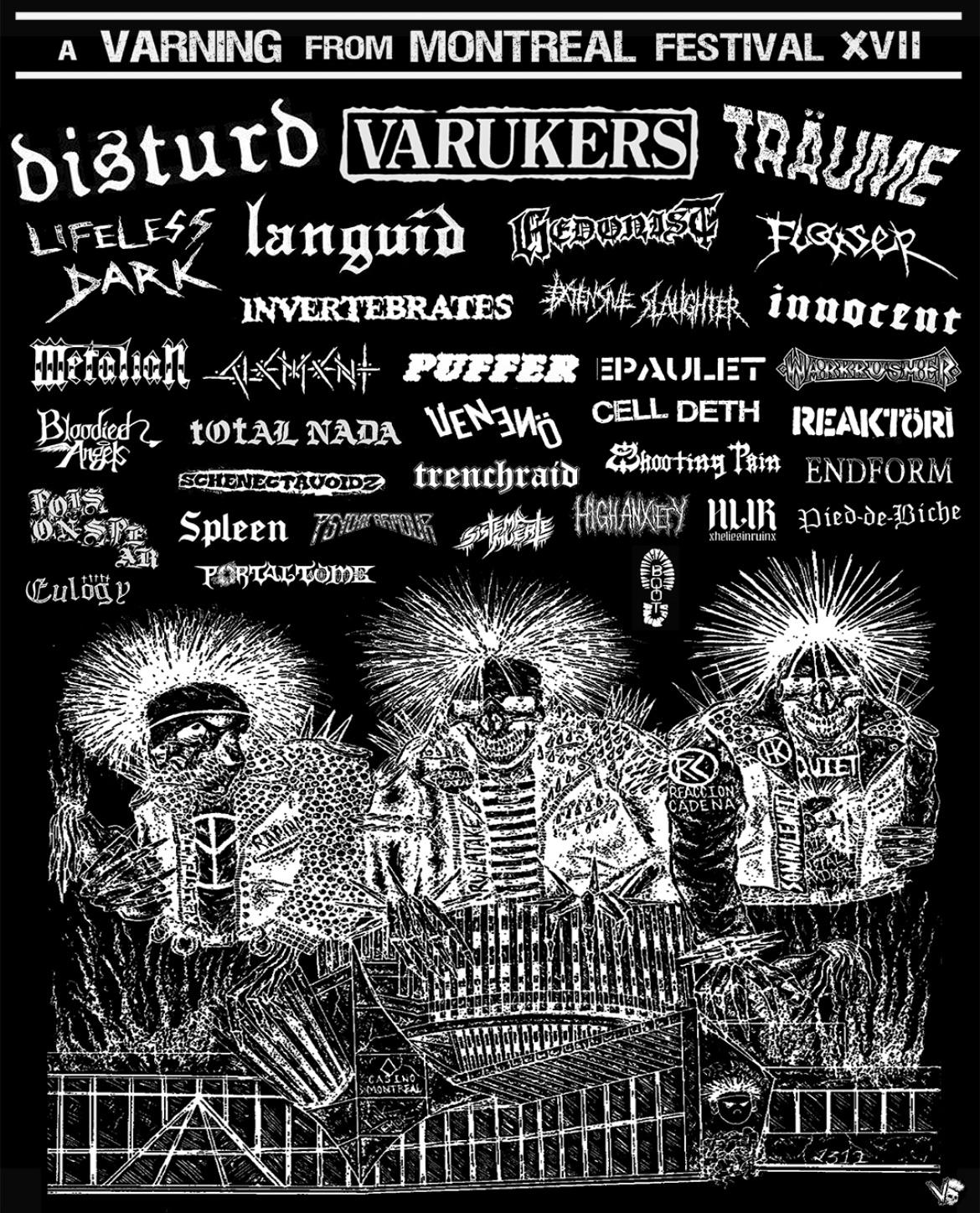 Extensive Slaughter, Epaulet, Spleen, Cell Deth, Quiet - Montreal
