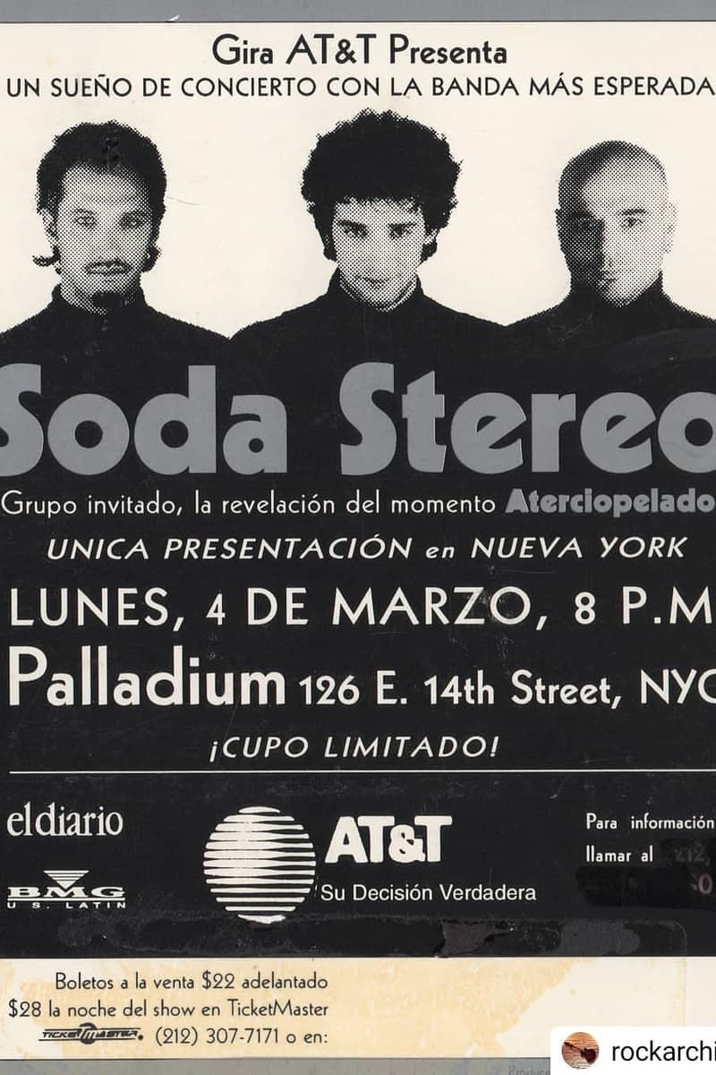 Soda Stereo, Aterciopelados - at Palladium - New York, NY - Mar 4, 1996