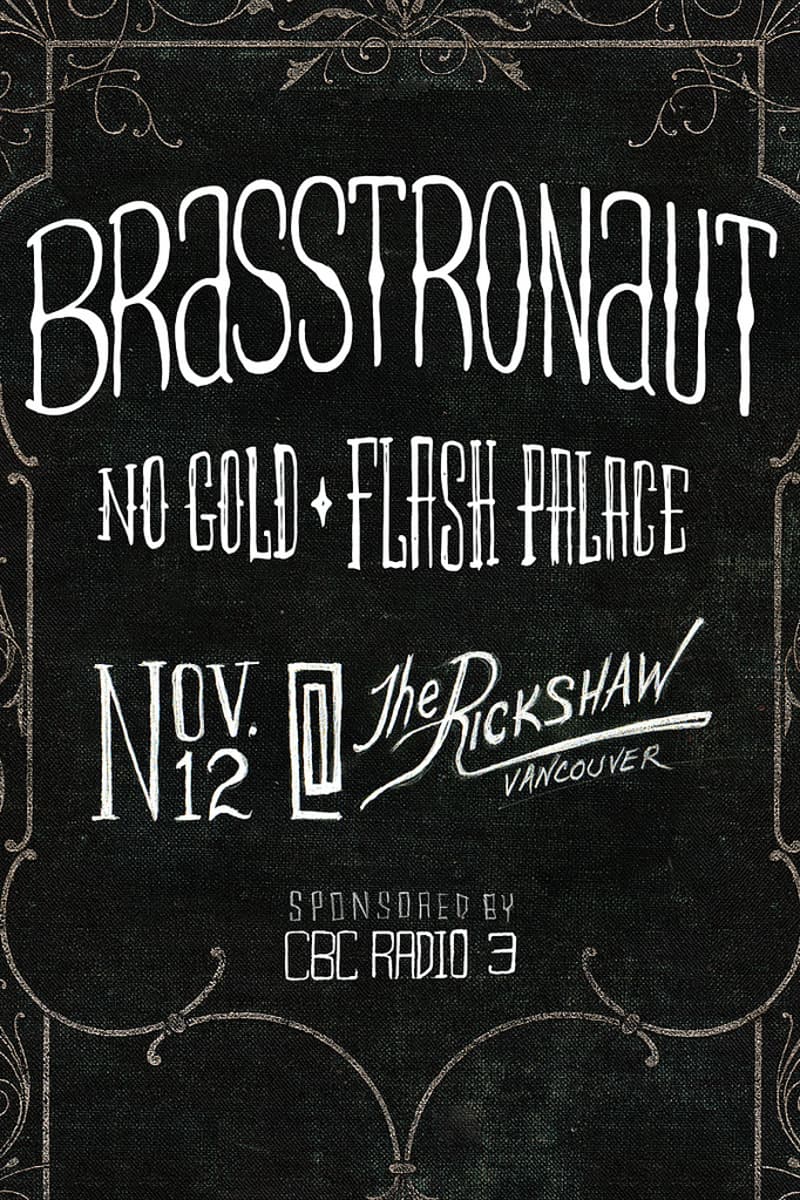 No Gold, Flash Palace, Brasstronaut - at The Rickshaw - Vancouver