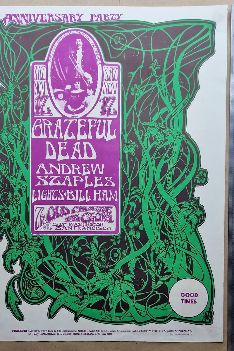 Grateful Dead, Andrew Staples, Grateful Dead - at The Old Cheese Factory - San Francisco, CA - Nov 12, 1966