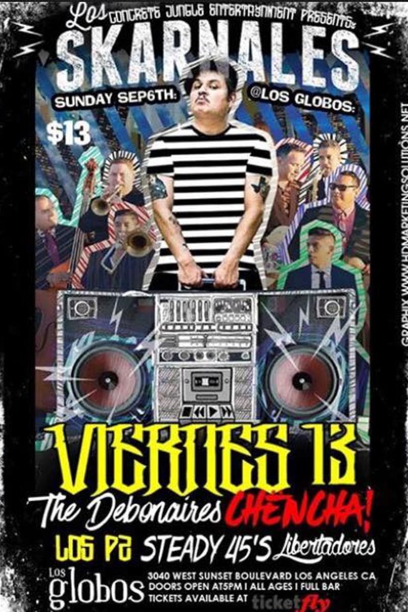 Libertadores, Los Pa, The Debonaires, Chencha, Viernes 13 - at Los Globos - Los Angeles, CA - Sep 6, 2015