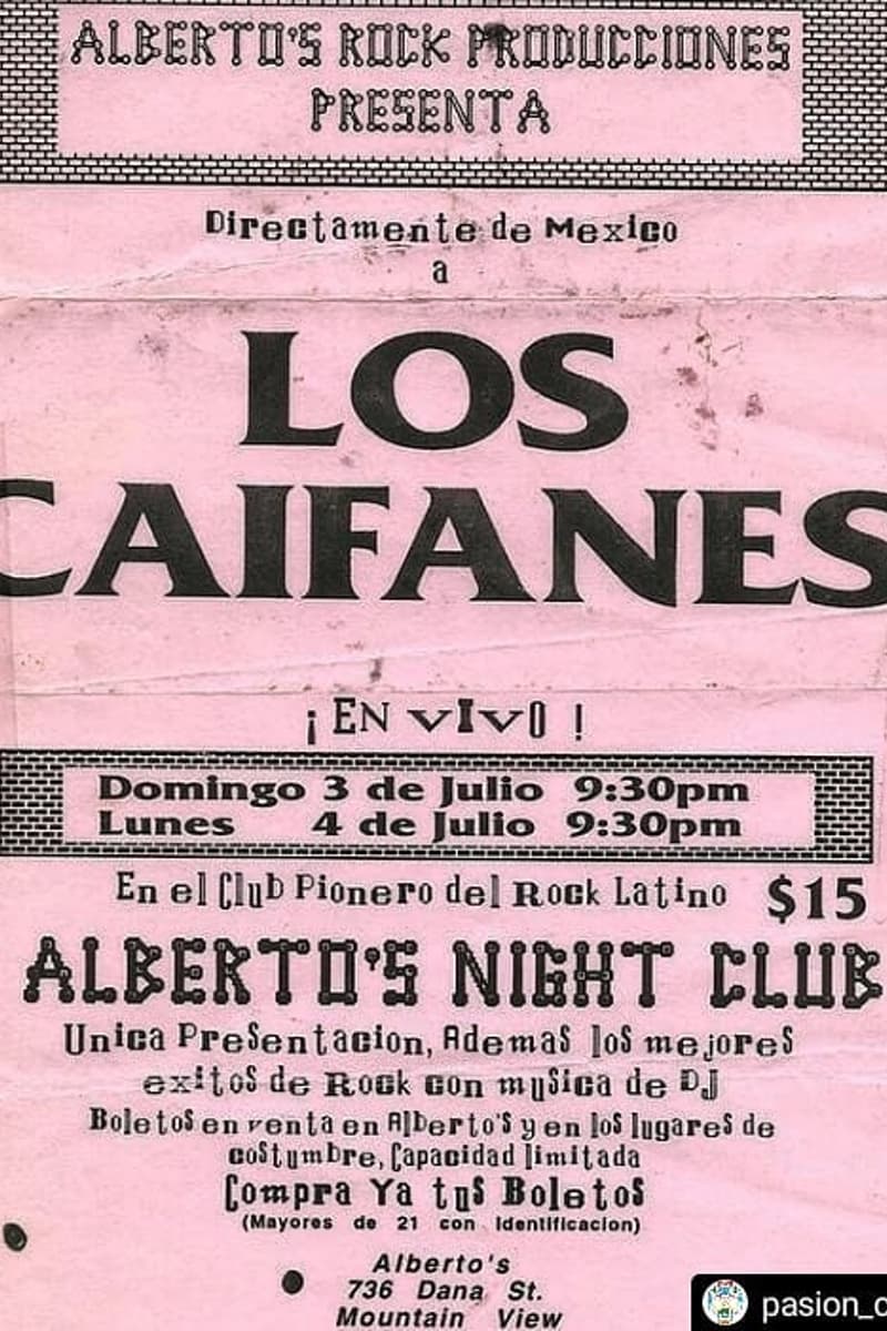 Los Caifanes - at Alberto's Night Club - Mountain View, CA