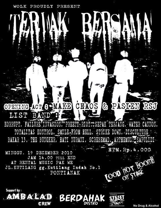 Hati Nurani, Sepak Terjang, Screbemad, Failure Invasion, Smile from Hell - Pontianak - Dec 19, 2010