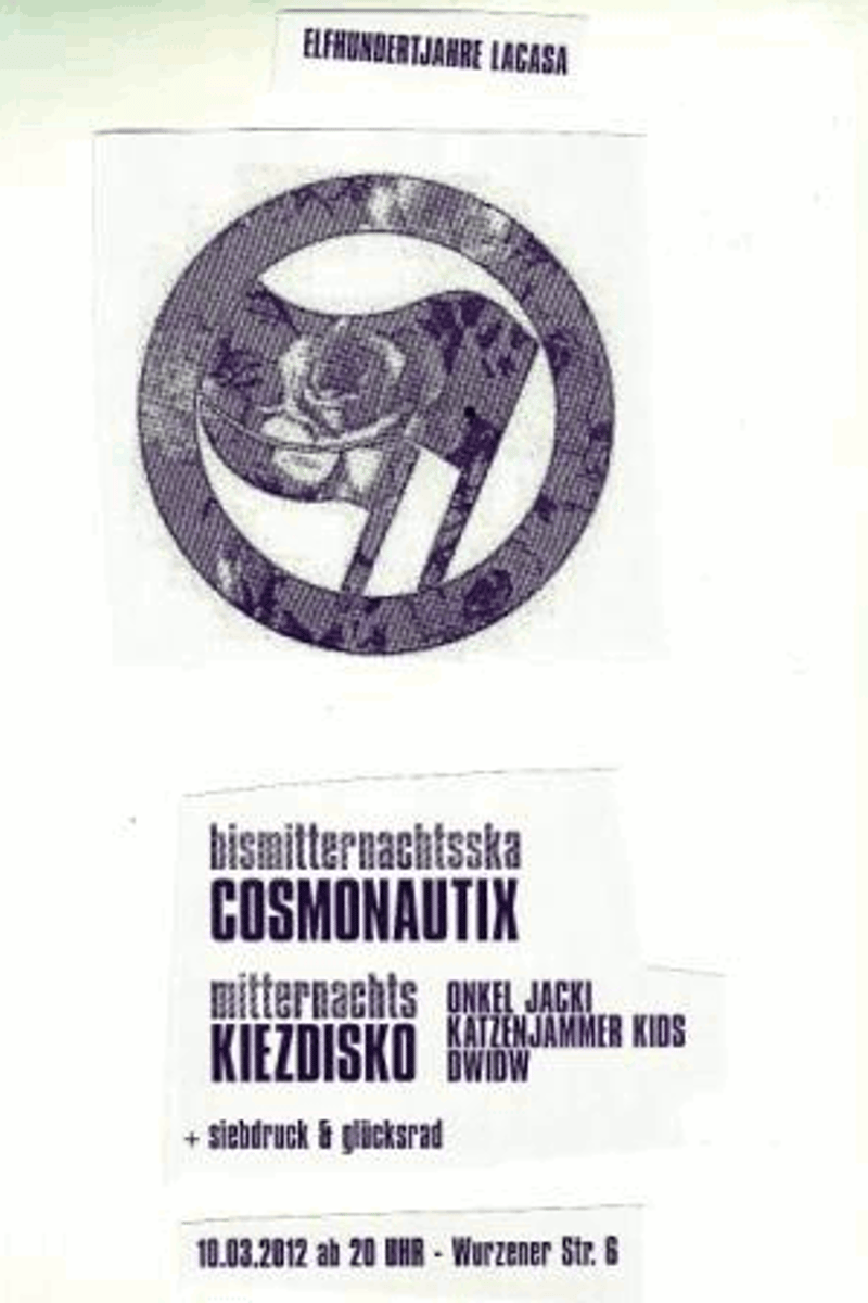 Dwidw, Onkel Jacki, mitternachtskiezdisko, Katzenjammer Kids, bismitternachtsska - at LaCasa - Berlin - Mar 10, 2012