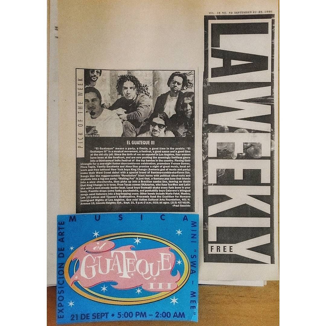 Las Letras, Maria Fatal, Calavera, Bodhisattva, King Chango - at Aztlan Cultural Arts Foundation - Los Angeles, CA - Sep 21, 1996