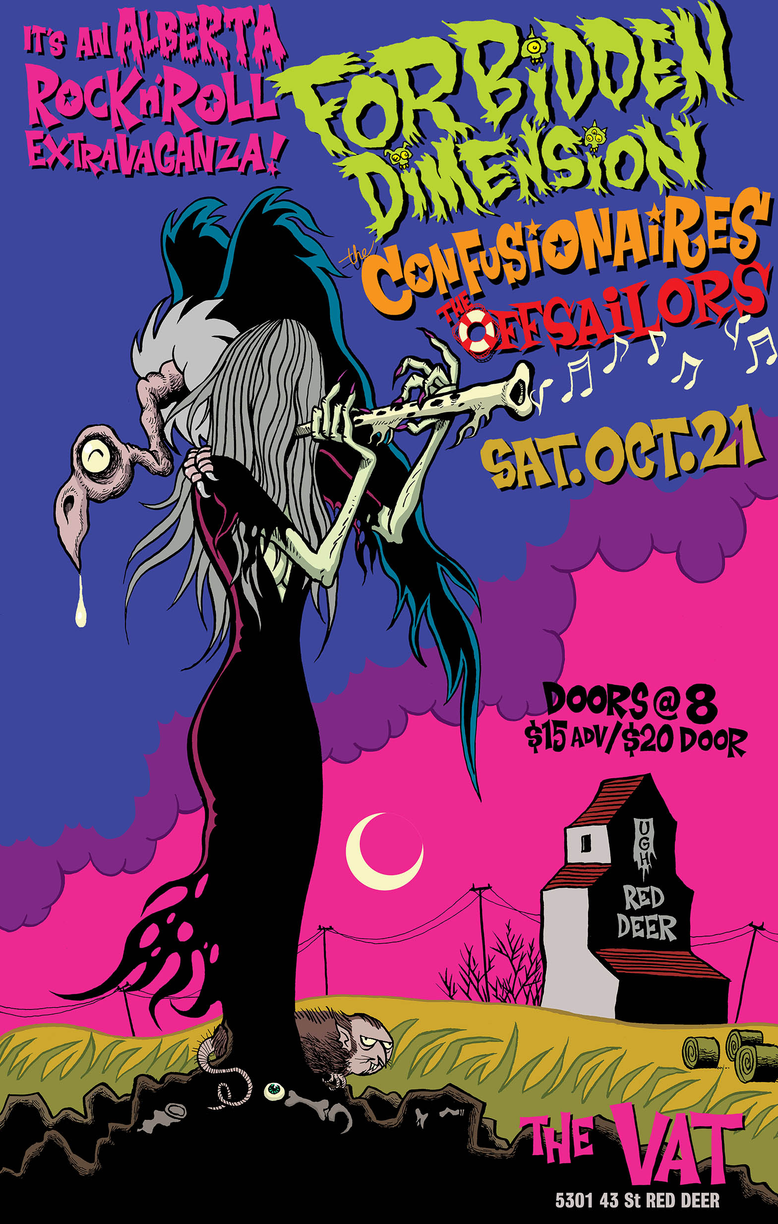 The Confusionaires, The Offsailors, Forbidden Dimension - at The Vat - Red Deer, AB