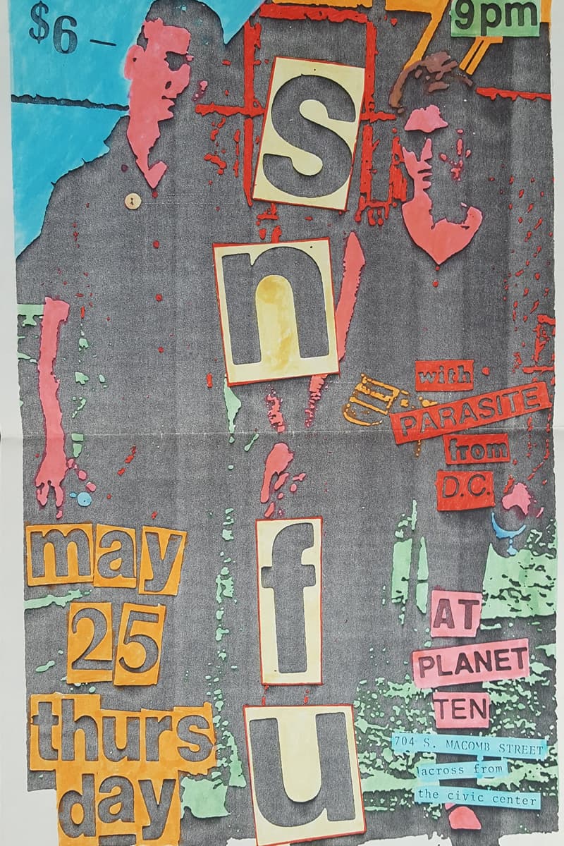 SNFU, Parasite - at Planet Ten - Tallahassee, FL - May 25, 1989