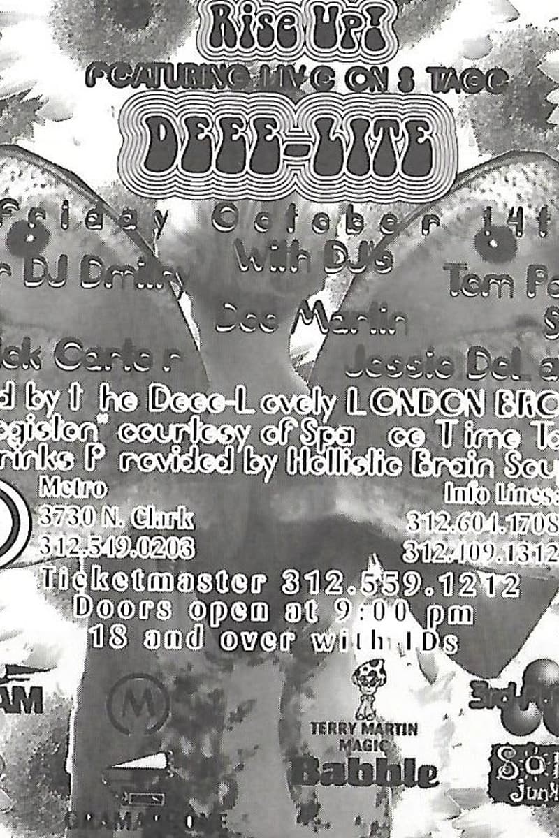 ONE, London Broil, Doc Martin, Deee-Lite, Super DJ Dmitry - at Metro - Chicago, IL - Oct 14, 1994