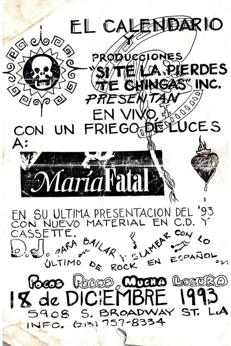 María Fatal - at El Calendario - Los Angeles, CA - Dec 18, 1993