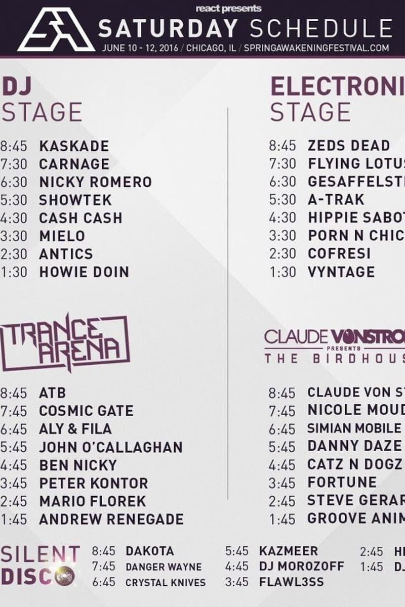 Showtek, Claude Von Stroke, Simian Mobile Disco, Groove Animal, Dakota - Chicago, IL - Jun 11, 2016