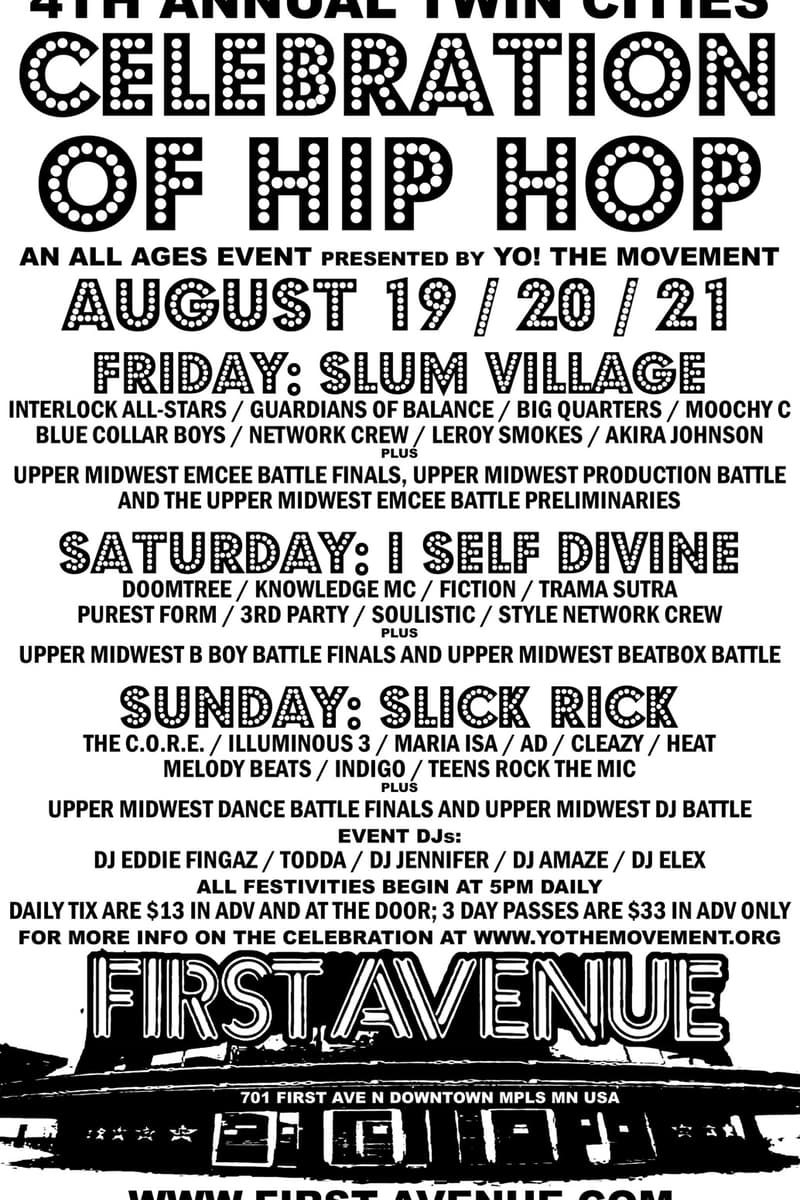 Guardians of Balance, Doomtree, Interlock All-Stars, Big Quarters, Slum Village - at First Avenue - Minneapolis, MN - Aug 19, 2005