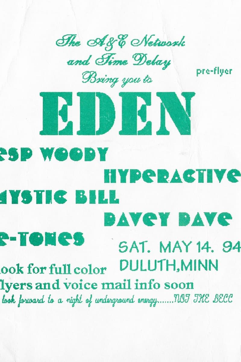 Davey Dave, ESP Woody, E-Tones, Hyperactive, Mystic Bill - at Eden - Duluth, MN - May 14, 1994