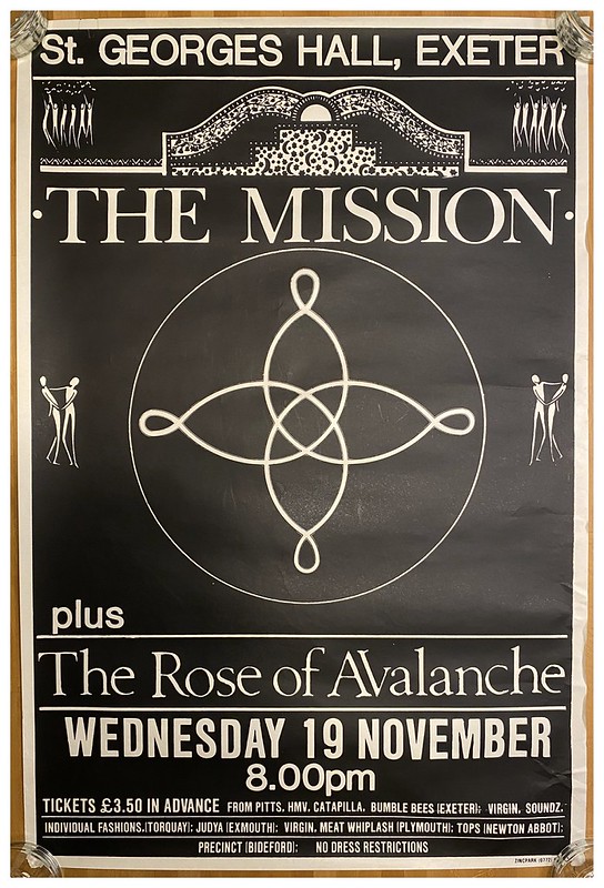 The Rose of Avalanche, The Mission - at St. Georges Hall - Exeter - Nov 19, 1986