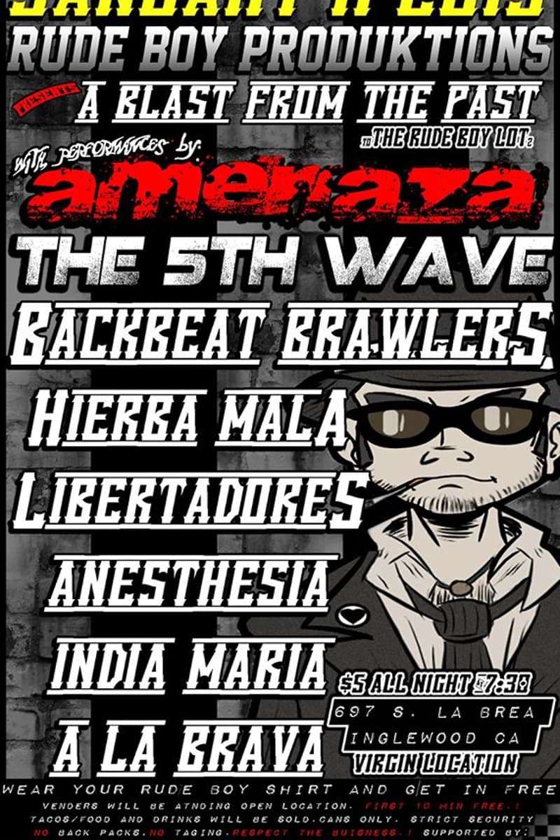 Backbeat Brawlers, Libertadores, India Maria, Ameraza, A La Brava - at The Rude Boy Lot - Inglewood, CA - Jan 11, 2013