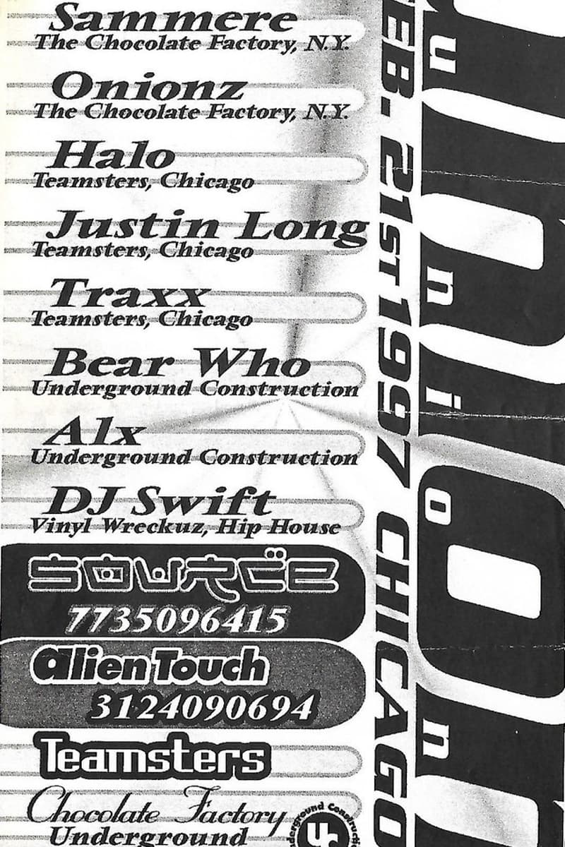 Halo, Bear Who, TRAXX, Sammere, DJ Swift - at Union - Chicago, IL - Feb 21, 1997