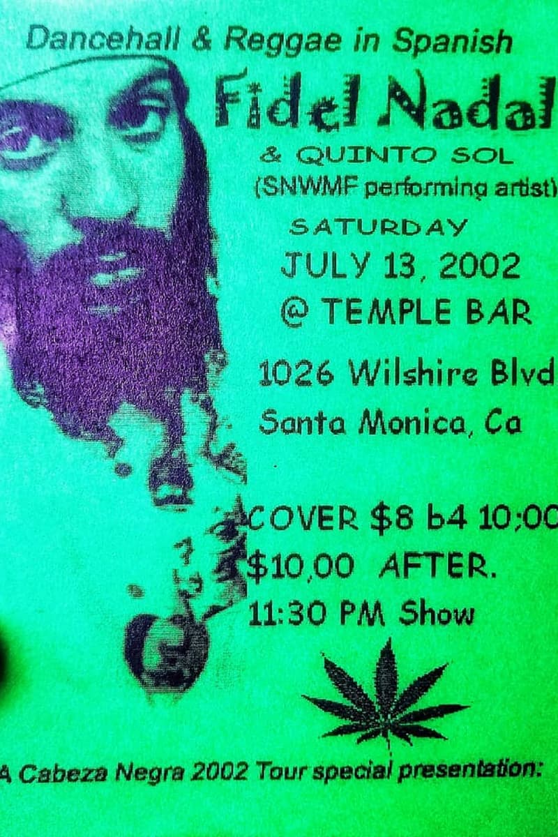 Quinto Sol, Fidel Nadal - at Temple Bar - Santa Monica, CA - Jul 13, 2002