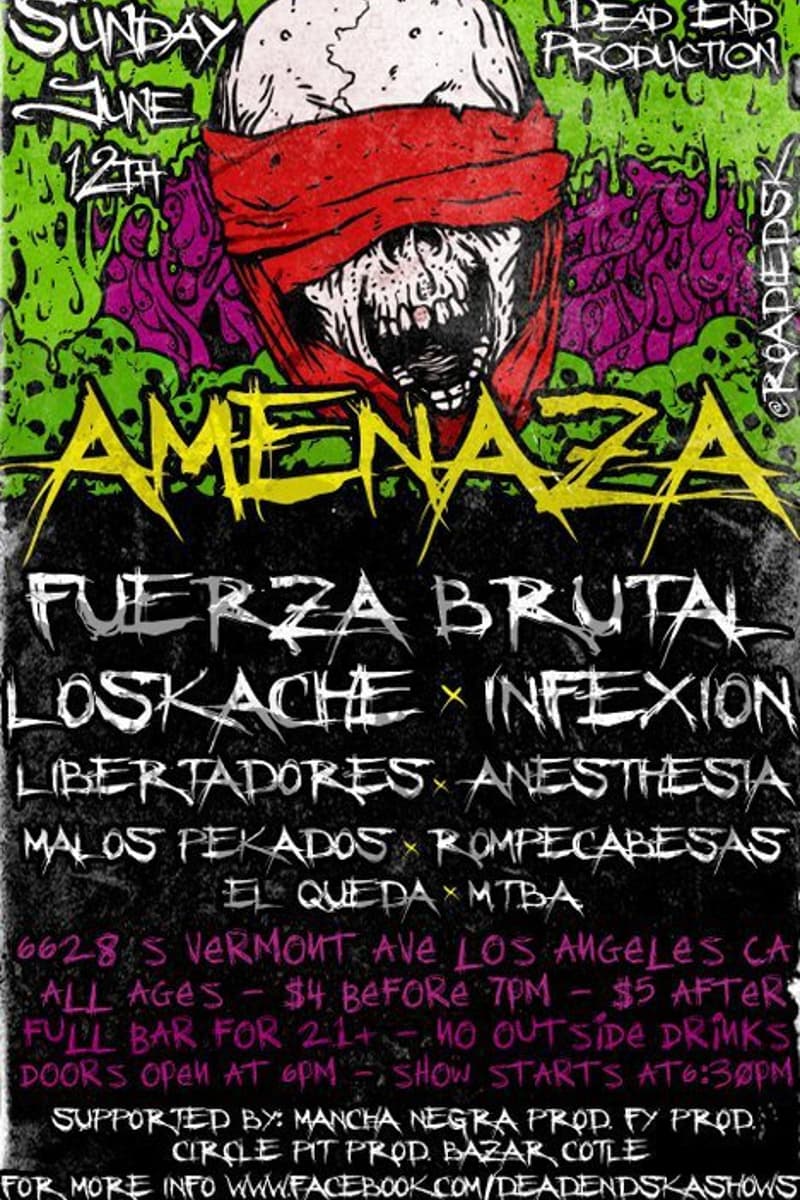 Amenaza, Libertadores, Loskache, MTBA, Rompecabesas - Los Angeles, CA - Jun 12, 2011