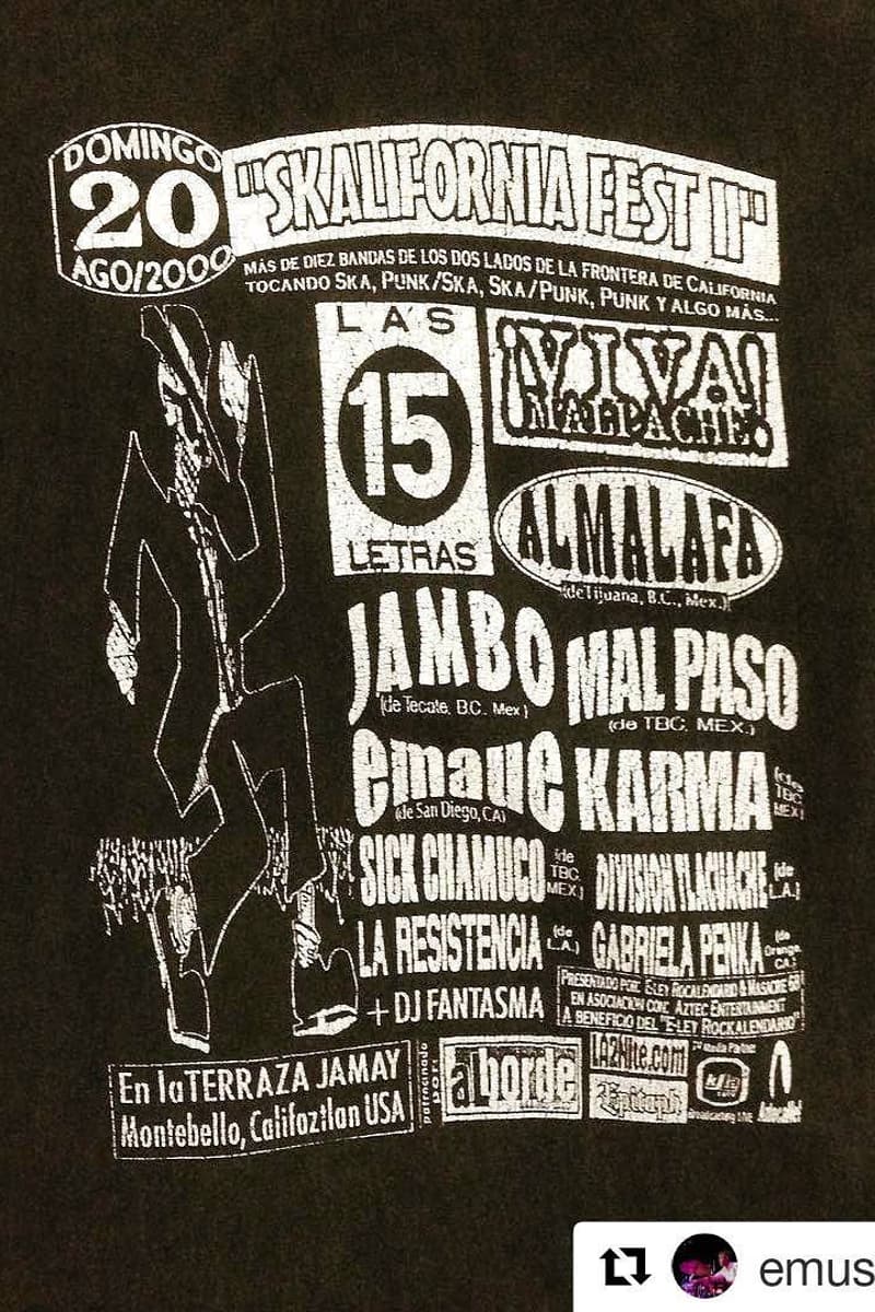 Division Tlacuache, Emaue, Gabriela Penka, DJ Fantasma, Mal Paso - at En la Terraza Jamay - Montebello, CA - Aug 20, 2000