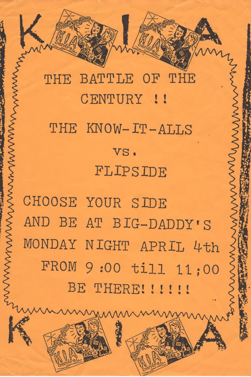 Flipside, The Know-It-Alls - at Big-Daddy's
