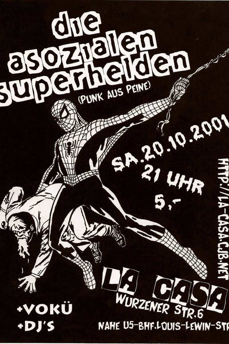 djs, Vokü, +Vokü +DJ's, Die Asozialen Superhelden - at La Casa - Berlin - Oct 20, 2001