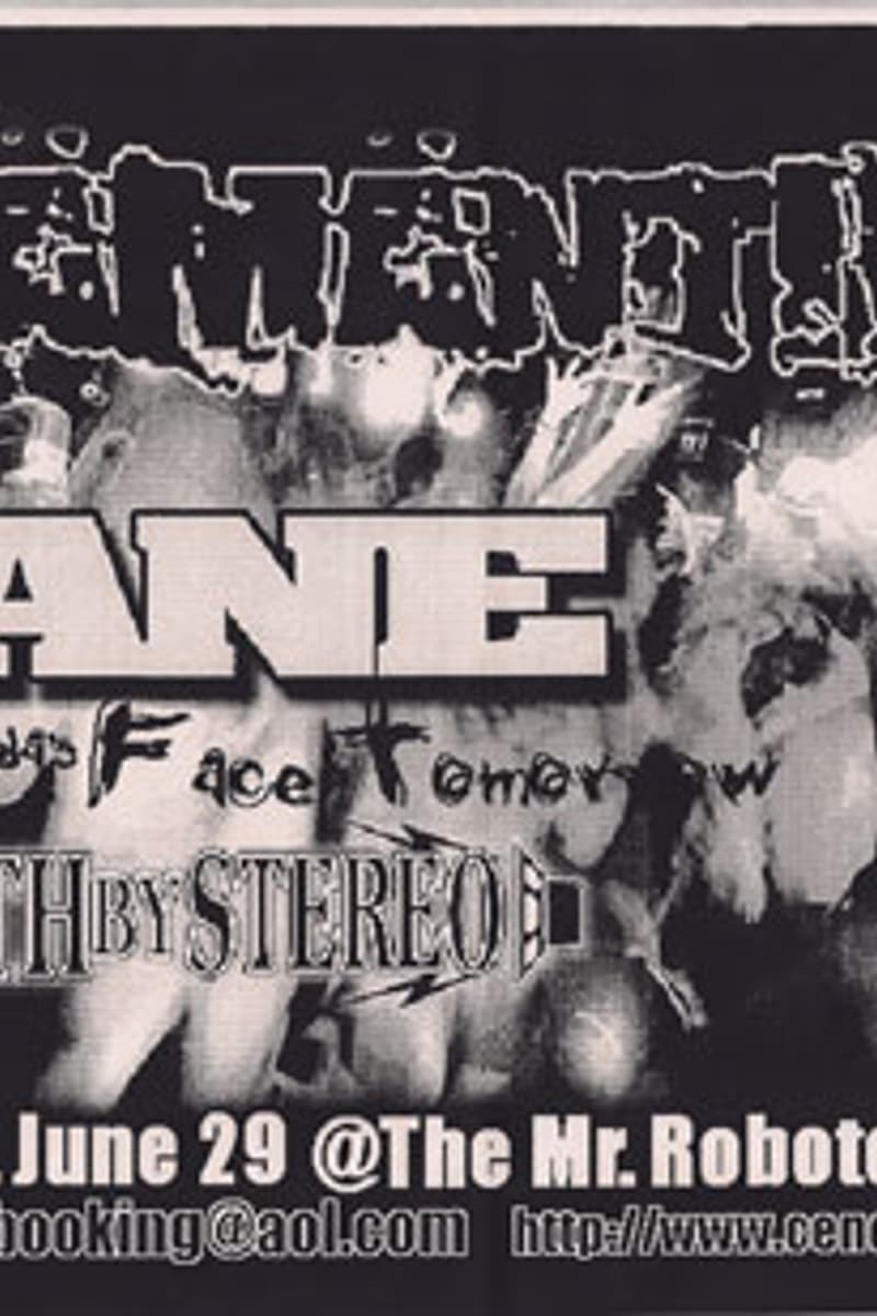 Death By Stereo, BANE, Adamantium, Canada's Face Tomorrow - at The Mr. Roboto Project - Wilkinsburg, PA - Jun 29, 2000
