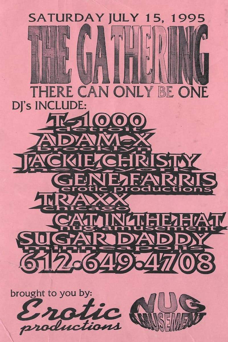 Gene Farris, TRAXX, Adam X, T-1000, Jackie Christy - Minneapolis, MN - Jul 15, 1995
