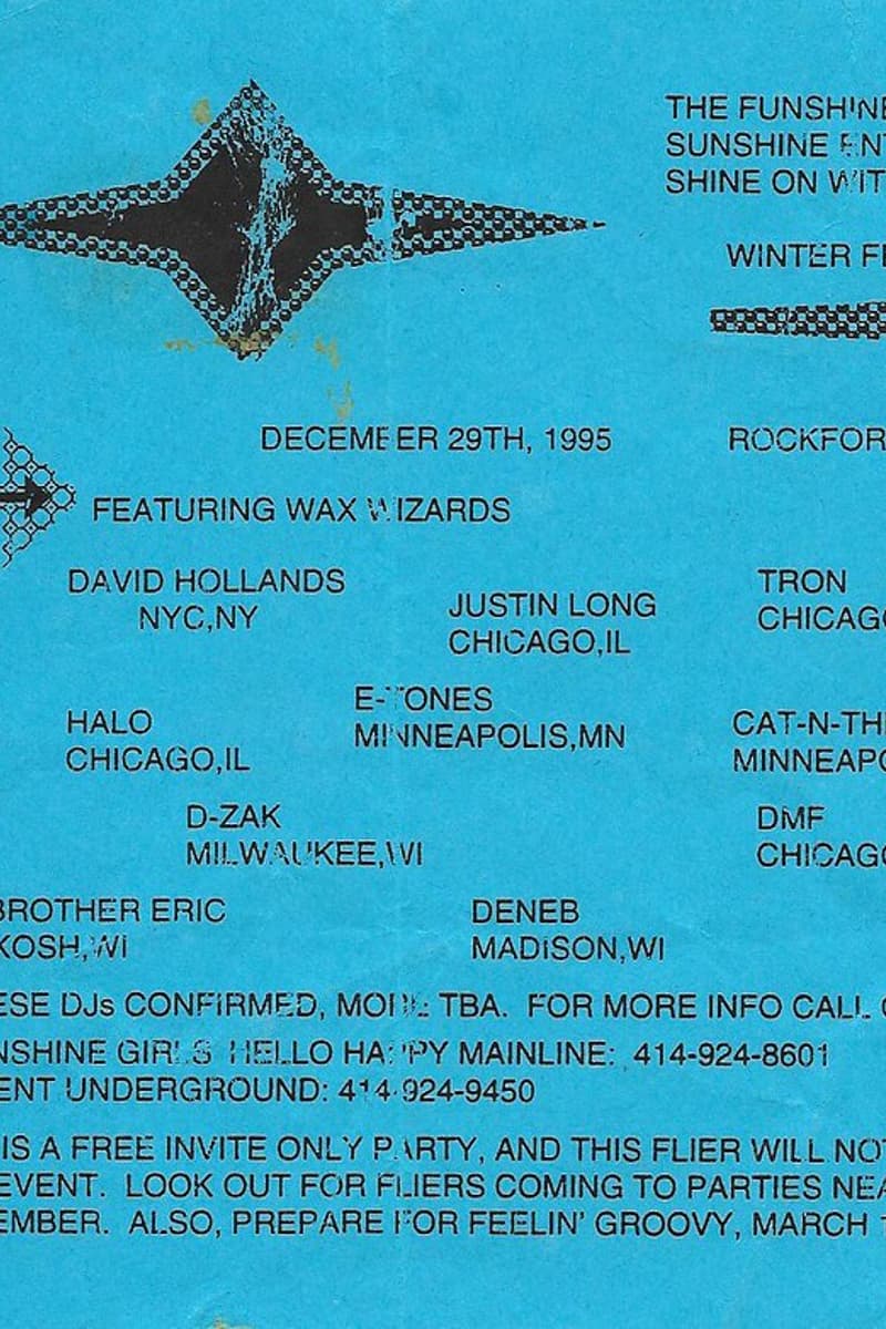 Halo, David Hollands, Tron, Cat-N-The Hat, D-Zak - Rockford, IL - Dec 29, 1995