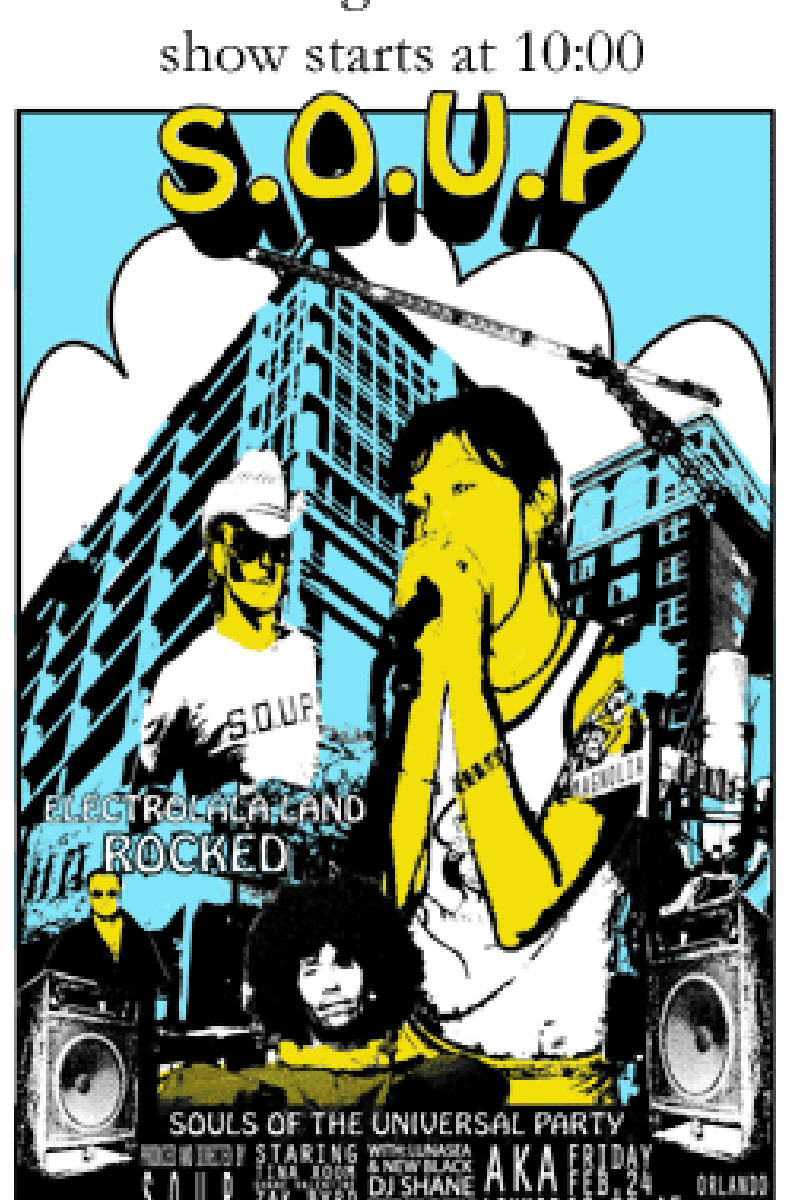 DJ Shane, S.O.U.P., Luna/Lua, Electrola - at AKA Lounge - Orlando, FL - Feb 24, 2006