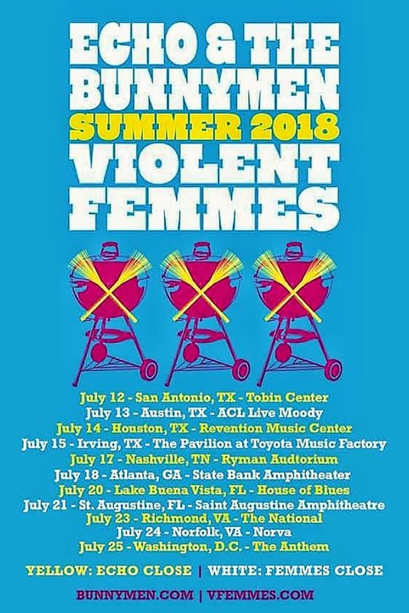 Violent Femmes, Echo & The Bunnymen