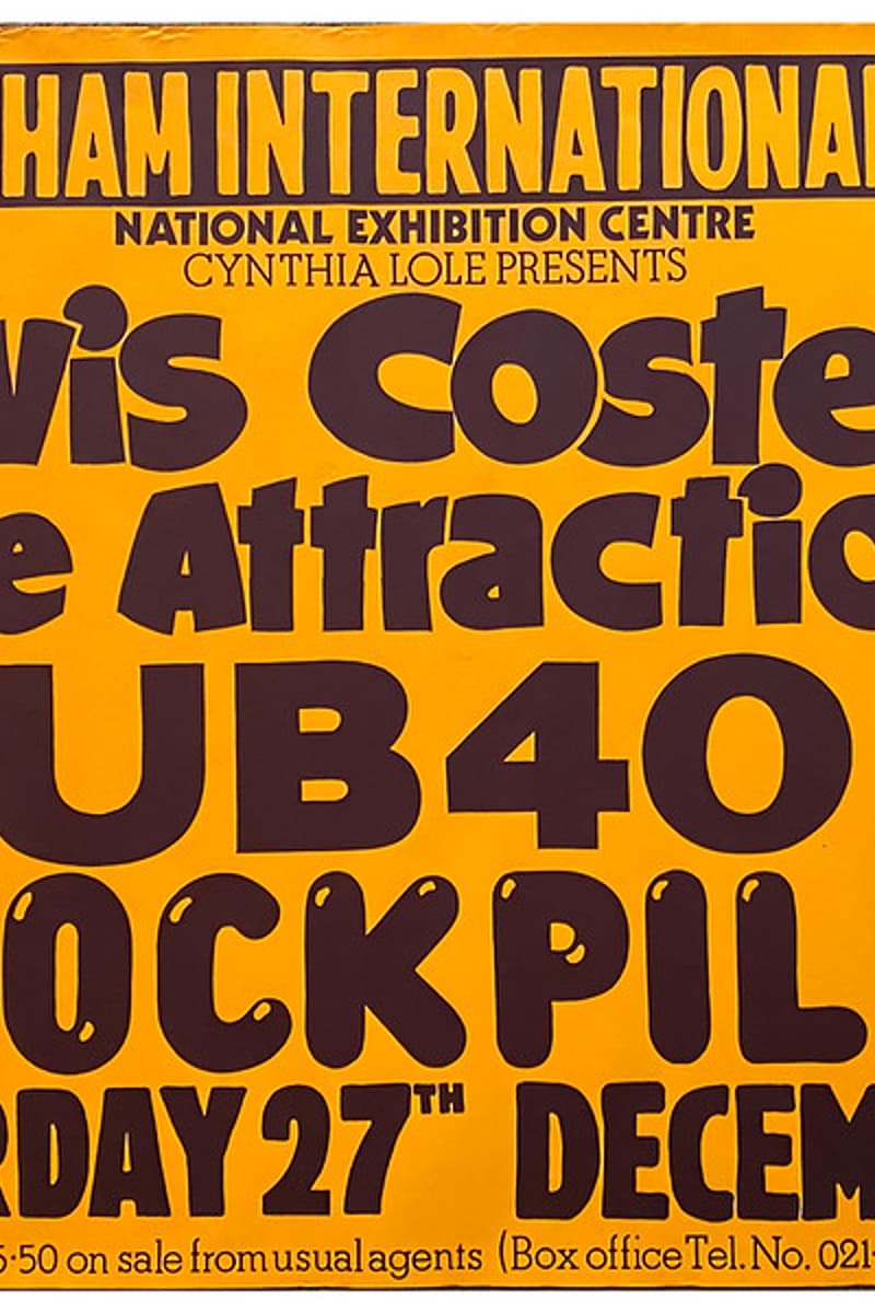 Elvis Costello & The Attractions, UB40, Rockpile - at Birmingham International Arena, National Exhibition Centre - Birmingham - Dec 27, 1980